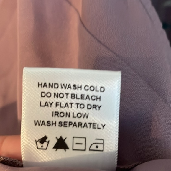 Revolve Tularosa Robin Dress in Mauve Floral party 2 piece wrap dress size Small - Picture 9 of 10